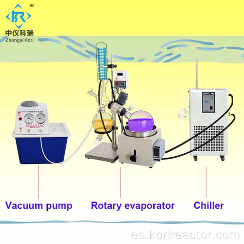 Laboratorio de evaporador rotatorio RE-501 con matraz rotatorio